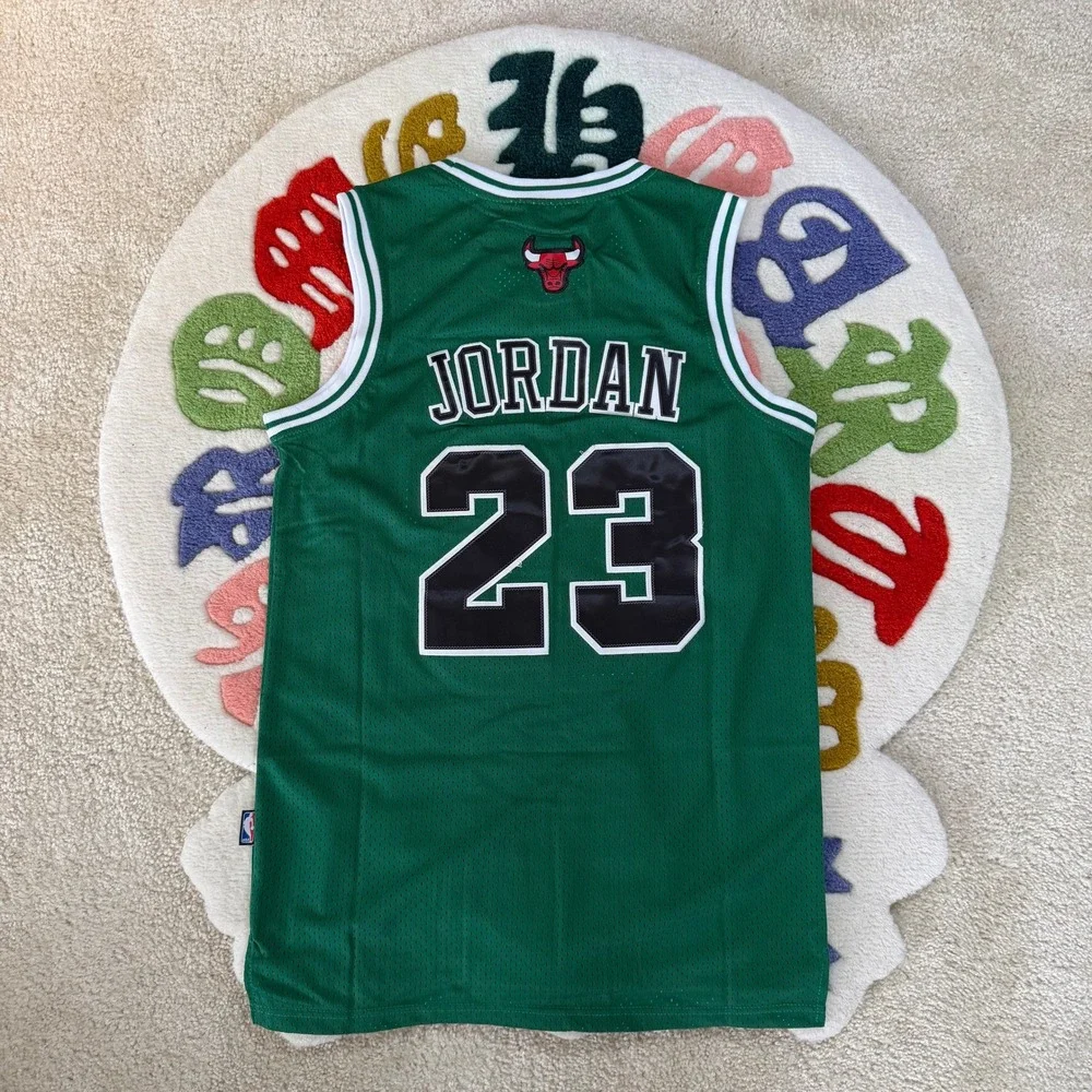 Mitchell & Ness Michael Jordan Chicago Bulls Green Jersey 1997-98 Size S - Picture 2 of 7